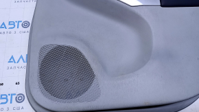 Door trim card rear right Toyota Prius 30 10-15 gray with dark gray insert leather, armrest dark gray leather, under the tweeter, scratches, abrasions