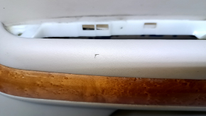 Door trim card rear right Lexus RX300 RX330 RX350 RX400h 04-09 beige with beige insert leather, armrest beige leather, molding light wood gloss, scuffs, abrasions, scratches, broken fastening