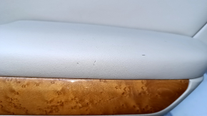 Door trim card rear right Lexus RX300 RX330 RX350 RX400h 04-09 beige with beige insert leather, armrest beige leather, molding light wood gloss, scuffs, abrasions, scratches, broken fastening