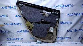 Door trim card rear right Lexus RX300 RX330 RX350 RX400h 04-09 beige with beige insert leather, armrest beige leather, molding light wood gloss, scuffs, abrasions, scratches, broken fastening
