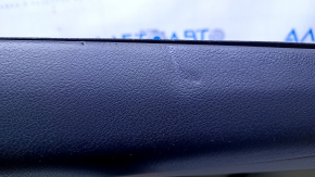 Door trim card rear right Lexus RX350 RX450h 10-15 gray with gray insert leather, armrest gray leather, dent, scuffs, pokes, scratches, abrasions, breakage fastening