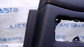 Door trim card rear right Lexus RX350 RX450h 10-15 black with black insert leather, armrest gray leather, type 1, scuffs, scratches, dents, burrs
