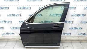 Door assembly front left BMW X3 G01 18-21 keyless, black 668, butt