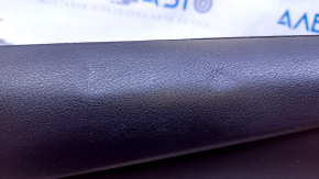 Door trim card rear right Lexus RX350 RX450h 10-15 black with black insert leather, armrest black leather, broken fastening, scuffs, dents, abrasions, scratches