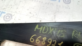 Roof trim rear left Acura MDX 14-20 under railing, scratches