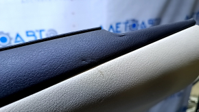 Door trim card rear right Lexus RX350 RX450h 10-15 beige with beige insert leather, armrest beige leather, scuffs, dents, pokes, abrasions, scratches, broken fastener