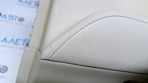Door trim card rear right Lexus RX350 RX450h 10-15 beige with beige insert leather, armrest beige leather, scuffs, dents, pokes, abrasions, scratches, broken fastener