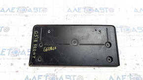 Audi Q5 Front Bumper License Plate 80A 18-20 Crack, Scratches, Non-Factory Holes