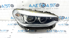 Front right headlight complete BMW X3 G01 X4 G02 18-21 halogen+LED, with bracket