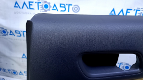 Door trim card rear right Toyota Prius 50 16- black with beige insert leather, armrest black leather, scuffs, scratches