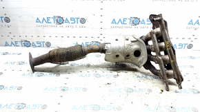 Exhaust manifold with catalytic converter Lincoln MKZ 13-16 hybrid mesh torn