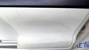 Door trim card rear right Toyota Prius V 12-17 gray with gray insert cloth, armrest gray cloth, scuffs, scratches, for dry cleaning