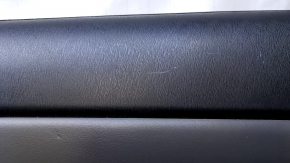 Door trim card rear right Toyota Prius V 12-17 dark gray with dark gray insert leather, armrest dark gray leather, scratches, abrasions, bumps