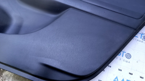 Door trim card rear right Toyota Prius V 12-17 dark gray with dark gray insert leather, armrest dark gray leather, scratches, abrasions, bumps