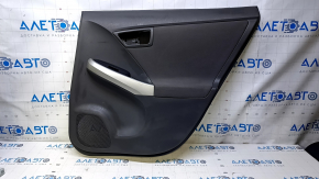 Door trim card rear right Toyota Prius 30 10-15 dark gray with dark gray insert cloth, armrest dark gray cloth, scratches, abrasions, pokes