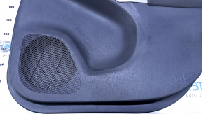 Door trim card rear right Toyota Prius 30 10-15 dark gray with dark gray insert cloth, armrest dark gray cloth, scratches, abrasions, pokes