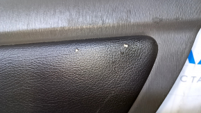 Door trim card rear right Toyota Prius 30 10-15 dark gray with black insert leather, armrest black leather, scratches, abrasions, scuffs, bumps