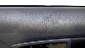 Door trim card rear right Toyota Prius 30 10-15 dark gray with black insert leather, armrest black leather, scratches, abrasions, scuffs, bumps