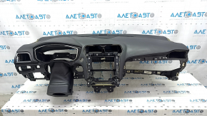 Torpedo front panel with AIRBAG Ford Fusion mk5 19-20 black under projection, under start-stop, fractures