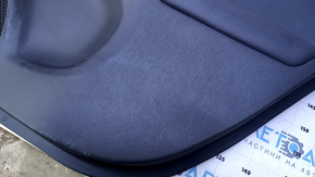 Door trim card rear right Toyota Prius V 12-17 dark gray with dark gray insert leather, armrest dark gray leather, under the tweeter, scratches, abrasions, bumps