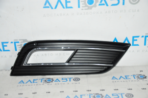 Front bumper grille right Audi A4 B8 13-16 rest with chrome