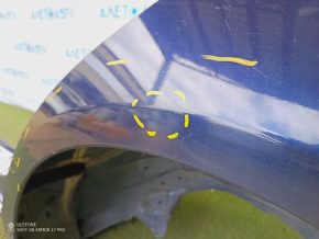 Quarter wing rear left Mercedes W213 E 17-20 on the body, blue, pokes, painted 0.25mm