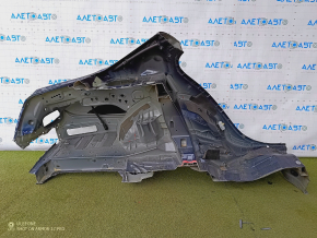 Quarter wing rear left Mercedes W213 E 17-20 on the body, blue, pokes, painted 0.25mm