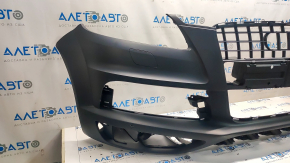 Bare front bumper Audi Q7 4L 10-15 for parking sensors and washer S-line