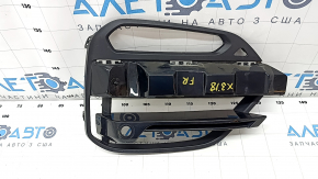 Lower grille of the front bumper right BMW X3 G01 18-21 under fog lights and parking sensors, black gloss, broken fastening