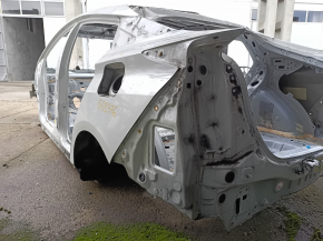 Quarter wing rear left Toyota Prius 50 16-18 without BSM on the body, white, pokes