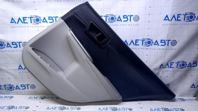 Door trim card rear right Toyota Camry v50 12-14 usa gray with black insert plastic, armrest gray rubber, scratches, abrasions