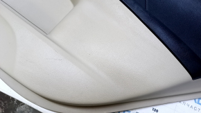 Door trim card rear right Toyota Camry v50 12-14 usa beige with black insert plastic, armrest black rubber, scuffs, scratches