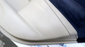 Door trim card rear right Toyota Camry v50 12-14 usa beige with black insert plastic, armrest beige rubber, scuffs, scratches