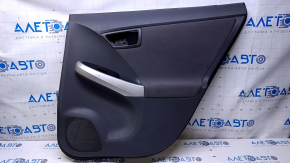 Door trim card rear right Toyota Prius 30 10-15 dark gray with dark gray insert cloth, armrest dark gray cloth, scratches, abrasions