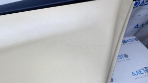 Door trim card rear right Toyota Camry v55 15-17 usa beige with beige insert plastic, armrest beige rubber, scuffs, scratches