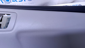 Door trim card rear right Toyota Camry v55 15-17 usa gray with gray insert plastic, armrest gray rubber, scuffs, scratches