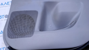Door trim card rear right Toyota Highlander 14-16 gray with black insert cloth, armrest black cloth, molding gray structure, scratches, abrasions, for dry cleaning