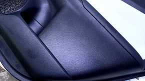 Door trim card rear right Toyota Prius 50 16- black with gray insert leather, armrest black leather, scratches, abrasions