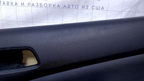 Door trim card rear right Toyota Prius 50 16- black with black insert leather, armrest black leather, scuffs, scratches