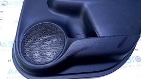 Door trim card rear right Toyota Prius 50 16- black with black insert leather, armrest black leather, scuffs, scratches