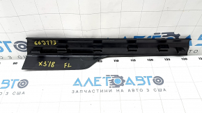 Door sill trim inner front left BMW X3 G01 18-21 black, scratches