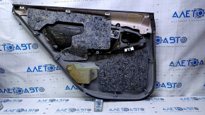 Door trim card rear right Toyota Camry v40 gray with gray insert leather, armrest gray leather, scratches, abrasions