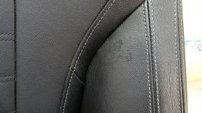 Driver's seat BMW X3 G01 18-21 without airbag, electric, heated, leather Vernasca black, gray stitching, leather defect