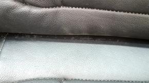 Passenger seat BMW X3 G01 18-21 without airbag, electric, heated, leather Vernasca black, gray stitching, leather defect