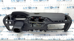 Torpedo front panel with AIRBAG BMW X3 G01 18-21 black, under projection, without projection pads and central speaker, rusty pyropatron