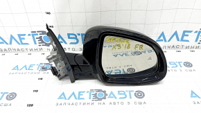 Side mirror right BMW X3 G01 18-22 5 pins, turn signal, BSM, black