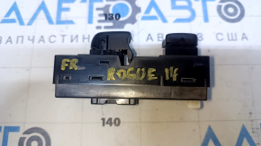 Rear right window lift control Nissan Rogue 14-20 black with lock button