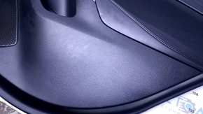 Door trim card rear right Mazda 6 13-15 Sport black with black insert cloth, armrest black leather, molding chrome, dents, scratches, abrasions