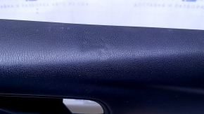 Door trim card rear right Mazda 6 13-15 Touring black with gray insert leather, armrest black leather, molding chrome, dent, abrasions, scratches