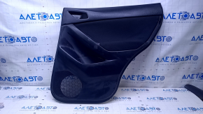 Door trim card rear right Mazda CX-5 13-16 black with black insert cloth, armrest black cloth, scratches, abrasions